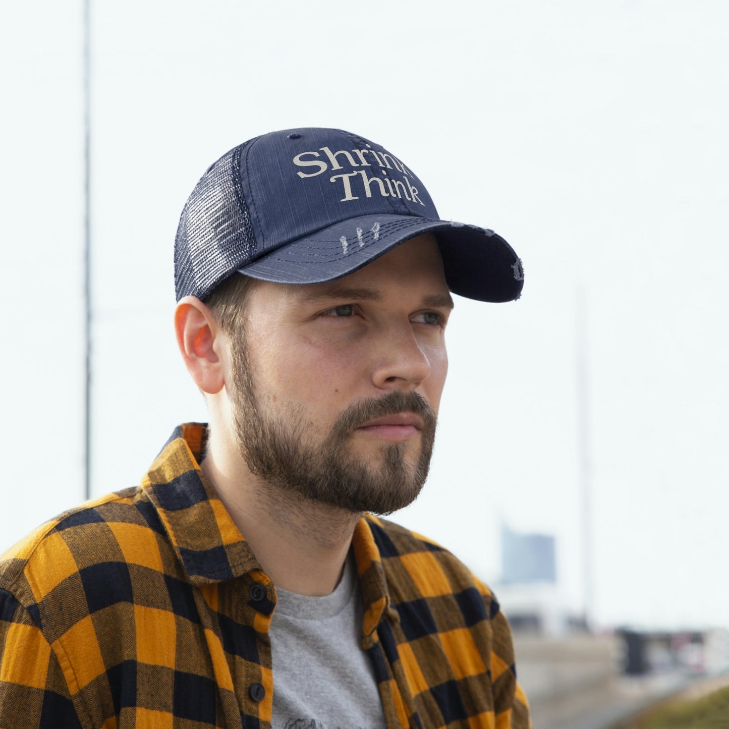 Shrink Think Trucker hat