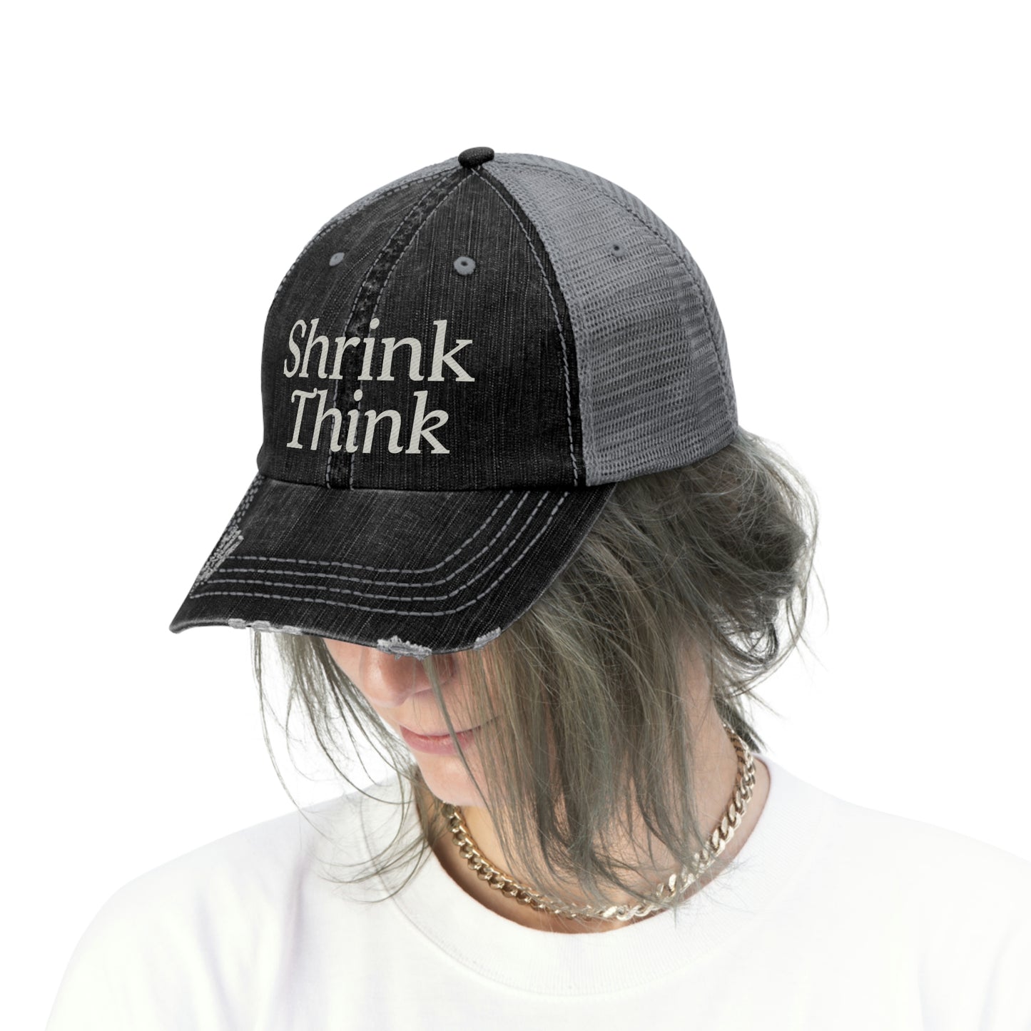 Shrink Think Trucker hat
